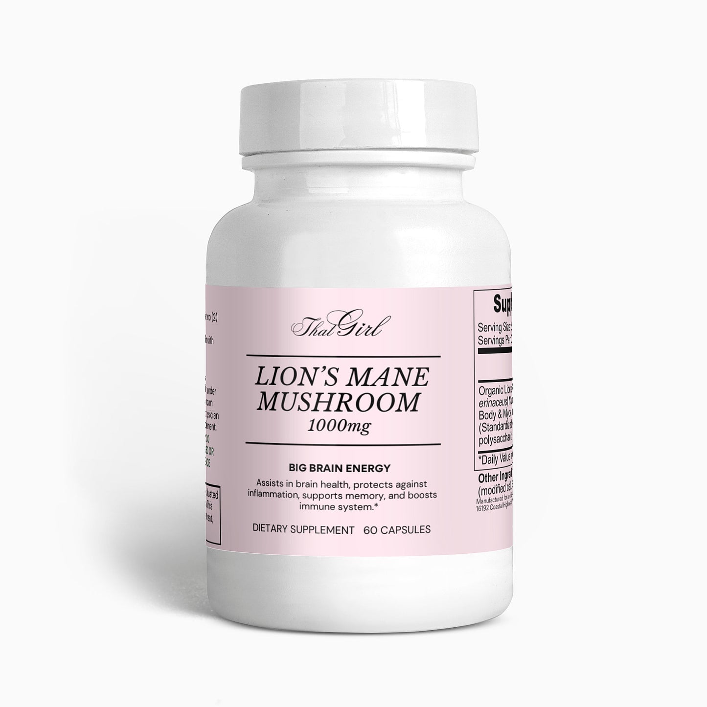 Lion's Mane Mushroom 1000mg